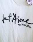 T-shirt écru "je t'aime ..."