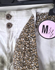 Short en lin tie and dye