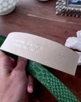 Ceinture verte 100% cuir