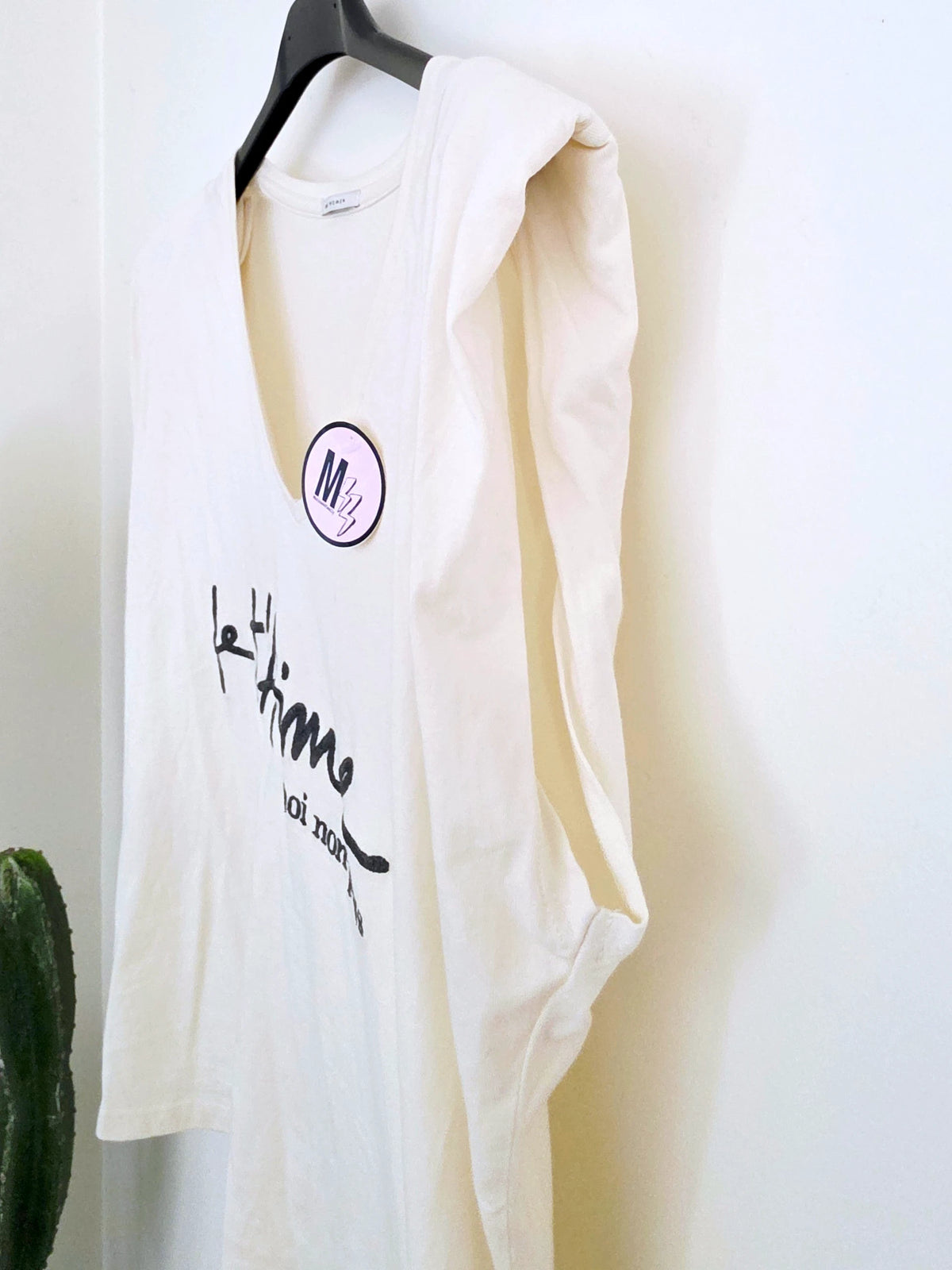 T-shirt écru "je t'aime ..."