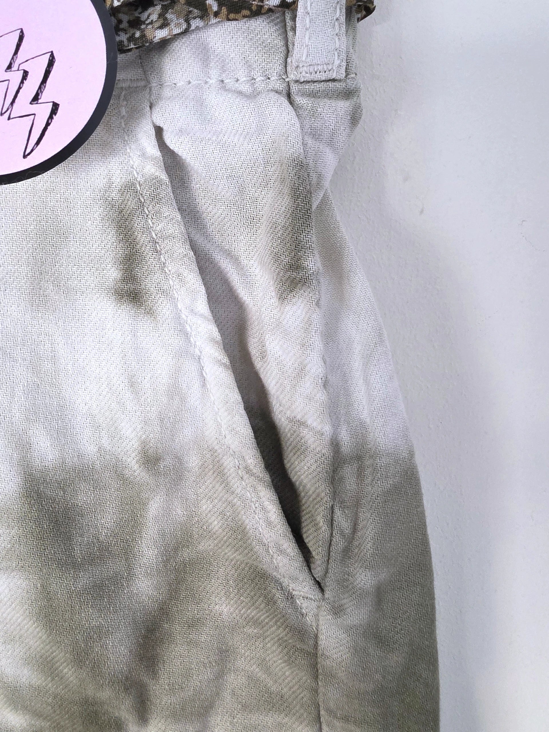Short en lin tie and dye
