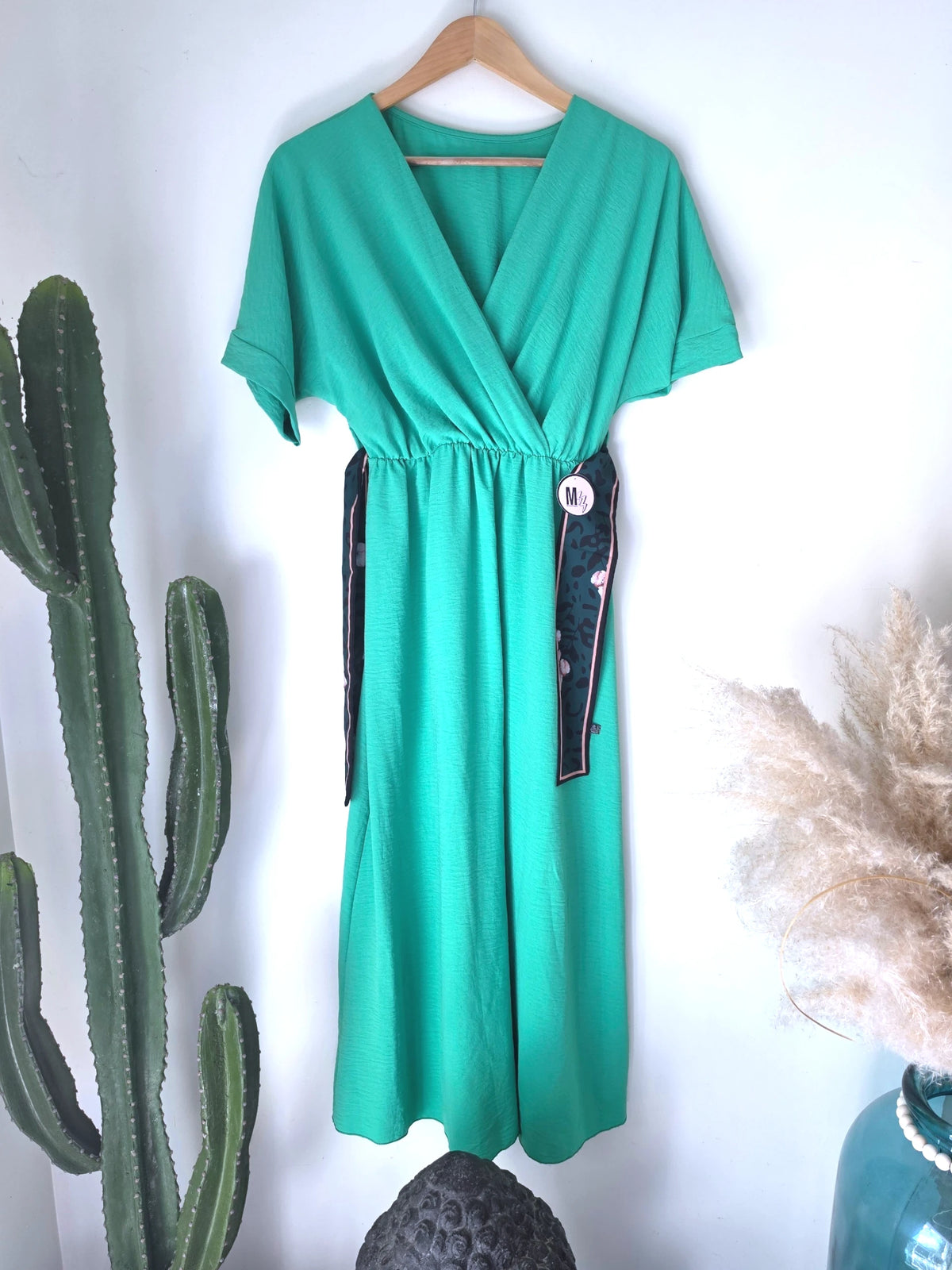 Robe vert vif avec sa ceinture japonaise - 𝐌𝐚𝐫𝐢𝐧𝐚𝟒𝟒𝐟𝐚𝐦𝐢𝐥𝐲