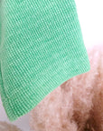 Veste velours ras vert "rock"