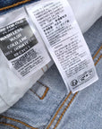 Short bleu destroy Levi's + ceinture tissu