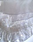 Ensemble blanc chemise + short à broderie anglaise