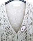 Cardigan en maille écru