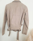 Perfecto beige à effet vieilli patiné