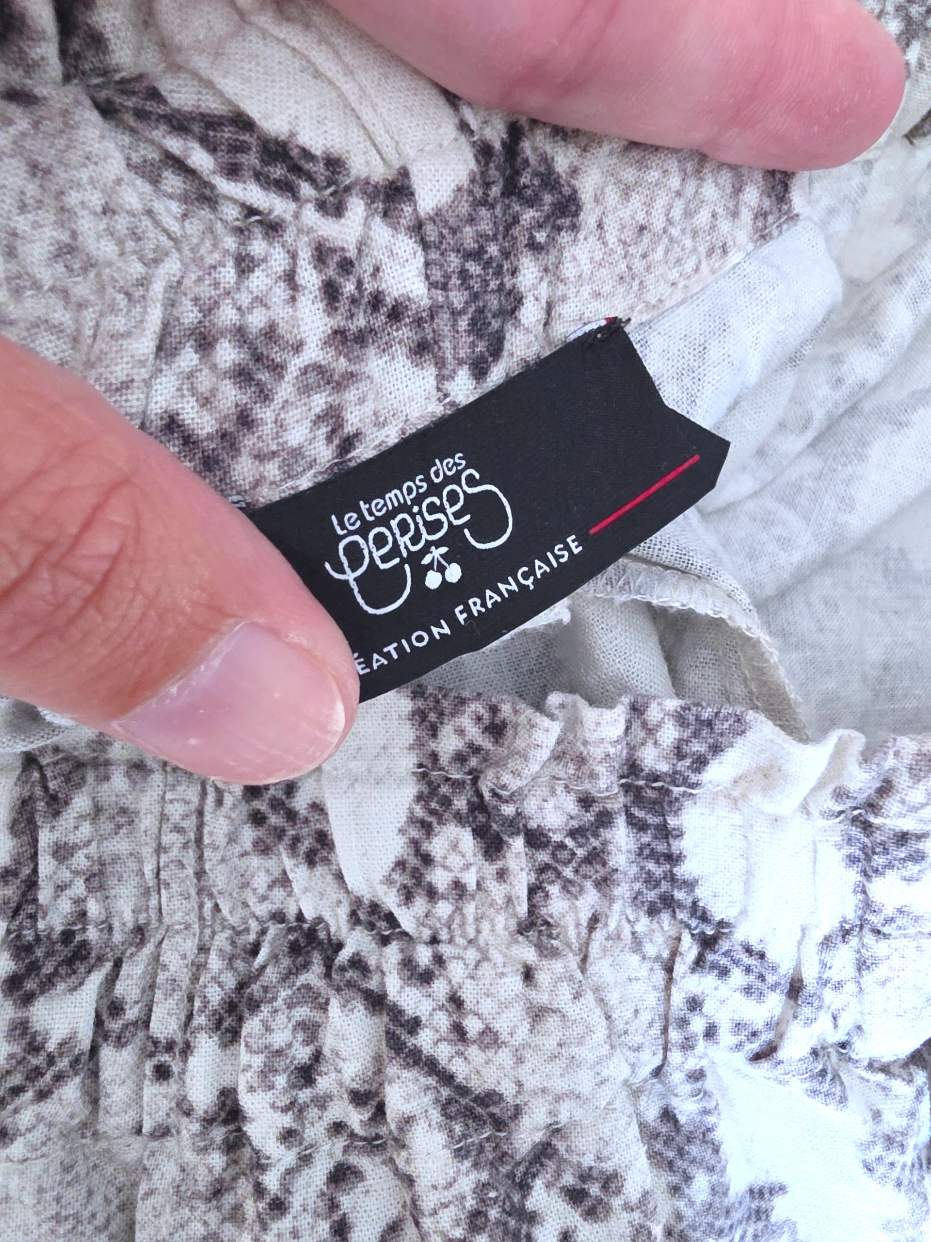 Ensemble haut + Short à imprimé python