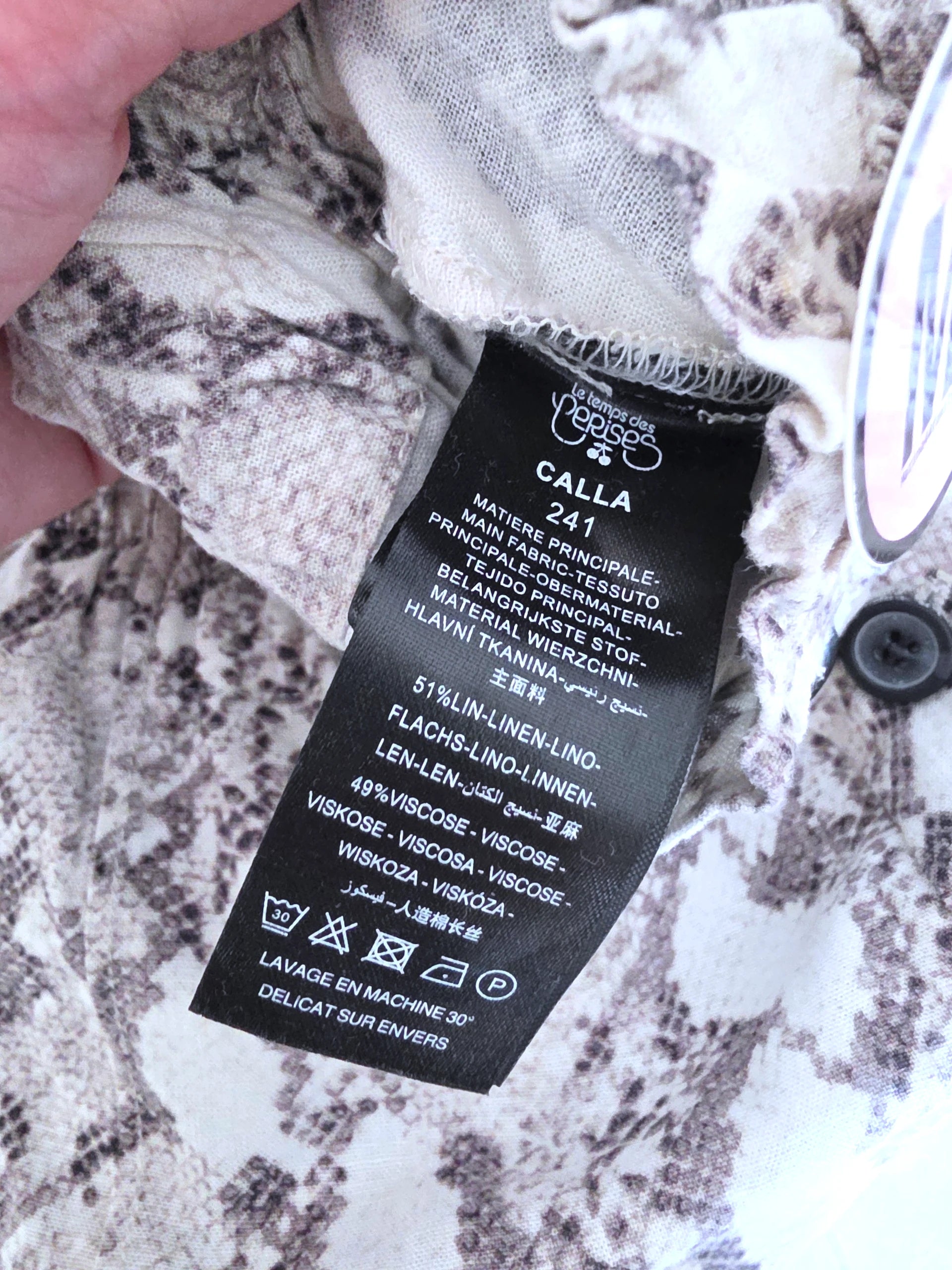 Ensemble haut + Short à imprimé python