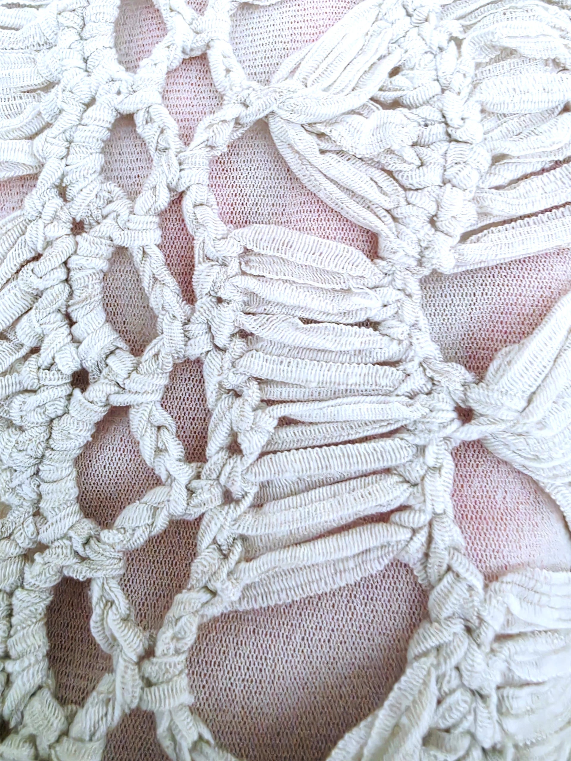 Cardigan en maille écru