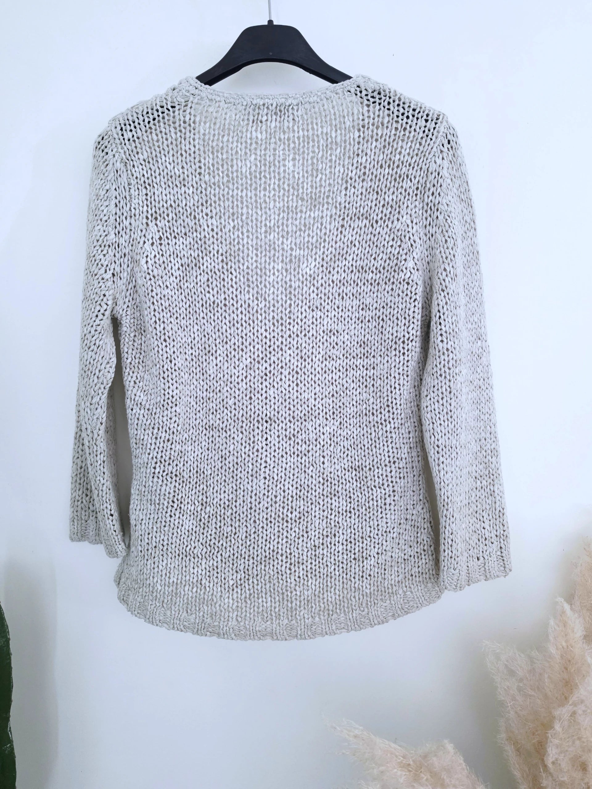 Cardigan en maille écru