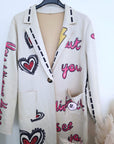 Veste longue en suédine à tags - 𝐌𝐚𝐫𝐢𝐧𝐚𝟒𝟒𝐟𝐚𝐦𝐢𝐥𝐲