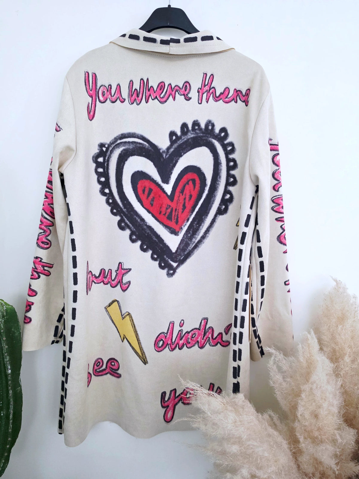 Veste longue en suédine à tags - 𝐌𝐚𝐫𝐢𝐧𝐚𝟒𝟒𝐟𝐚𝐦𝐢𝐥𝐲