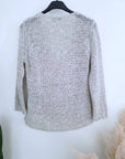 Cardigan en maille écru
