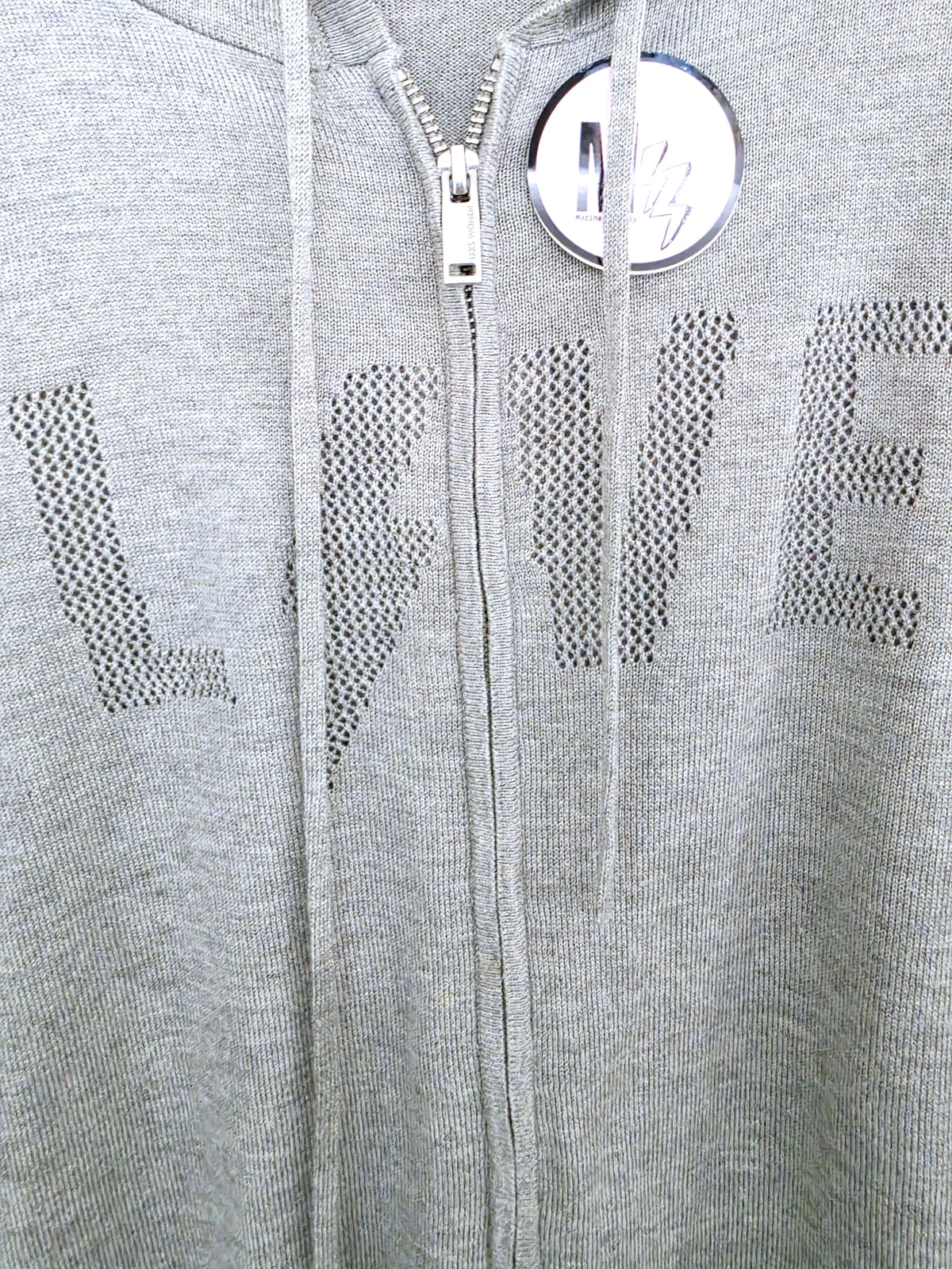 Cardigan gris "love"
