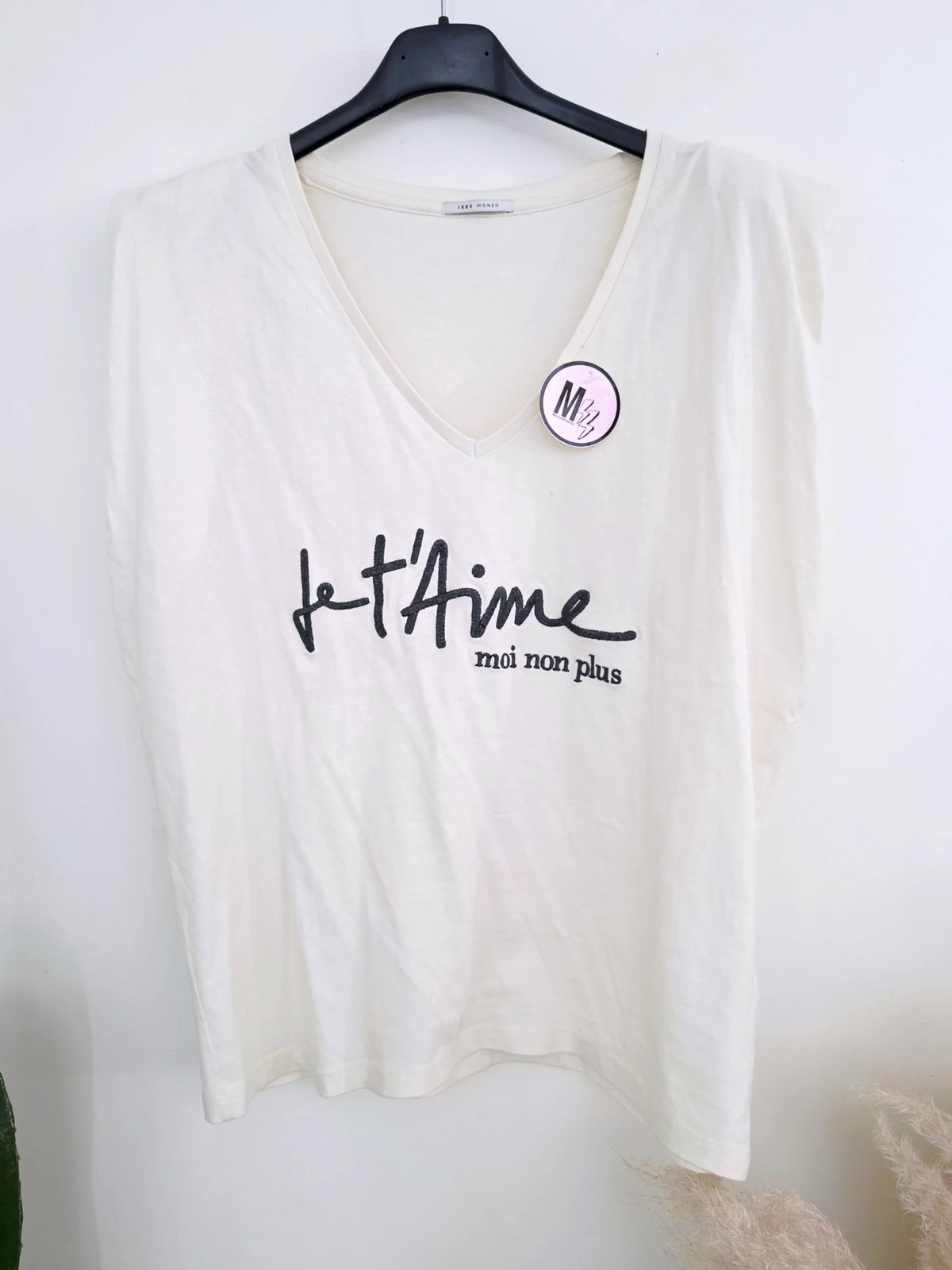 T-shirt écru "je t'aime ..."