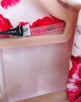 Veste blanche à imprimé flower rouge - 𝐌𝐚𝐫𝐢𝐧𝐚𝟒𝟒𝐟𝐚𝐦𝐢𝐥𝐲