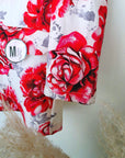 Veste blanche à imprimé flower rouge - 𝐌𝐚𝐫𝐢𝐧𝐚𝟒𝟒𝐟𝐚𝐦𝐢𝐥𝐲