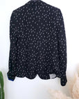 Veste noire à imprimé éclair blanc