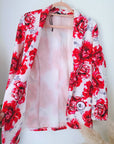 Veste blanche à imprimé flower rouge - 𝐌𝐚𝐫𝐢𝐧𝐚𝟒𝟒𝐟𝐚𝐦𝐢𝐥𝐲