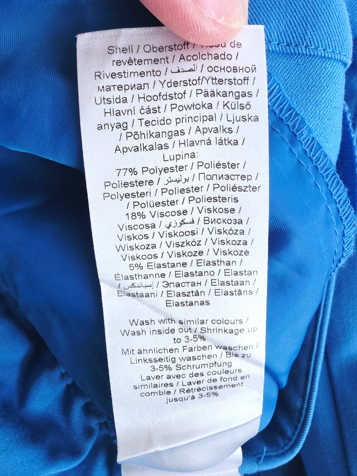 Pantalon bleu vif longueur 7/8è - 𝐌𝐚𝐫𝐢𝐧𝐚𝟒𝟒𝐟𝐚𝐦𝐢𝐥𝐲