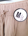 Pantalon beige coupe cargo