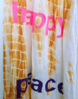 Jupe tie and dye à tags fluo