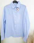 Chemise à rayures bleu ciel dos coeur - 𝐌𝐚𝐫𝐢𝐧𝐚𝟒𝟒𝐟𝐚𝐦𝐢𝐥𝐲