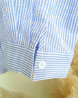 Chemise à rayures bleu ciel dos coeur - 𝐌𝐚𝐫𝐢𝐧𝐚𝟒𝟒𝐟𝐚𝐦𝐢𝐥𝐲