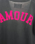 Pull noir inscription dos amour en rouge - 𝐌𝐚𝐫𝐢𝐧𝐚𝟒𝟒𝐟𝐚𝐦𝐢𝐥𝐲