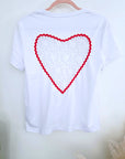 T-shirt blanc dos coeur dentelle - 𝐌𝐚𝐫𝐢𝐧𝐚𝟒𝟒𝐟𝐚𝐦𝐢𝐥𝐲