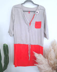 Robe casual-chic bicolore - 𝐌𝐚𝐫𝐢𝐧𝐚𝟒𝟒𝐟𝐚𝐦𝐢𝐥𝐲