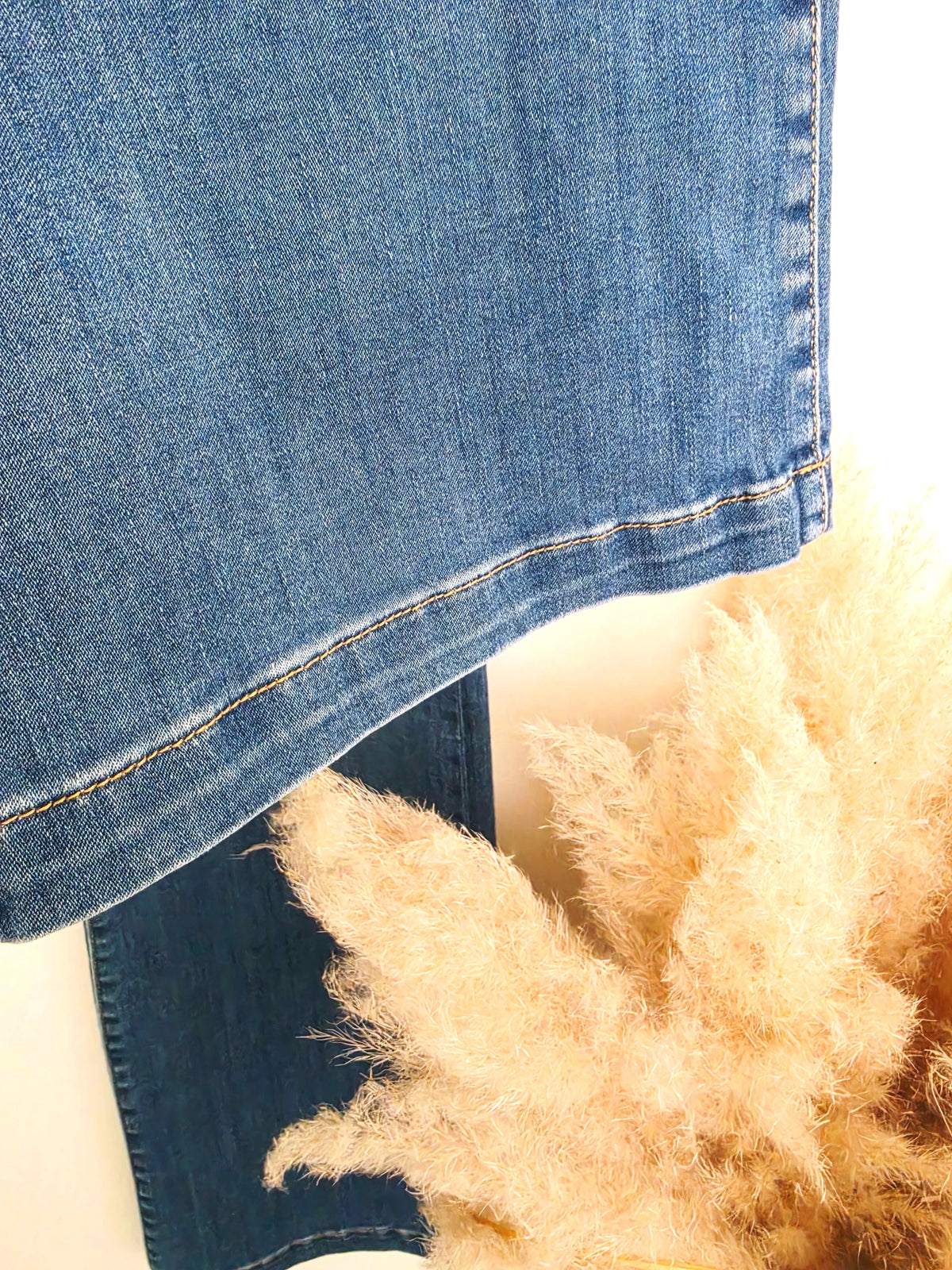 Jean bleu high flare