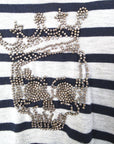 Robe marinière avec perles bijoux - 𝐌𝐚𝐫𝐢𝐧𝐚𝟒𝟒𝐟𝐚𝐦𝐢𝐥𝐲