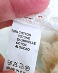 Top blanc en maille crochet