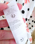 Chemise blanche à imprimé palmier et petit pois