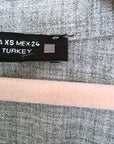 Chemise grise à bandes latérales
