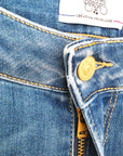 Jean bleu high flare