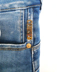 Jean bleu high flare