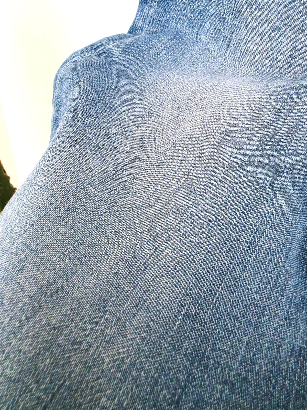 Jean bleu high flare