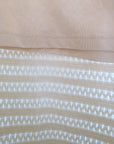 Jupe 7/8e blanc cassé en crochet