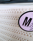 Jupe 7/8e blanc cassé en crochet