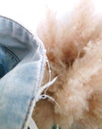 Chemise en jean customisée