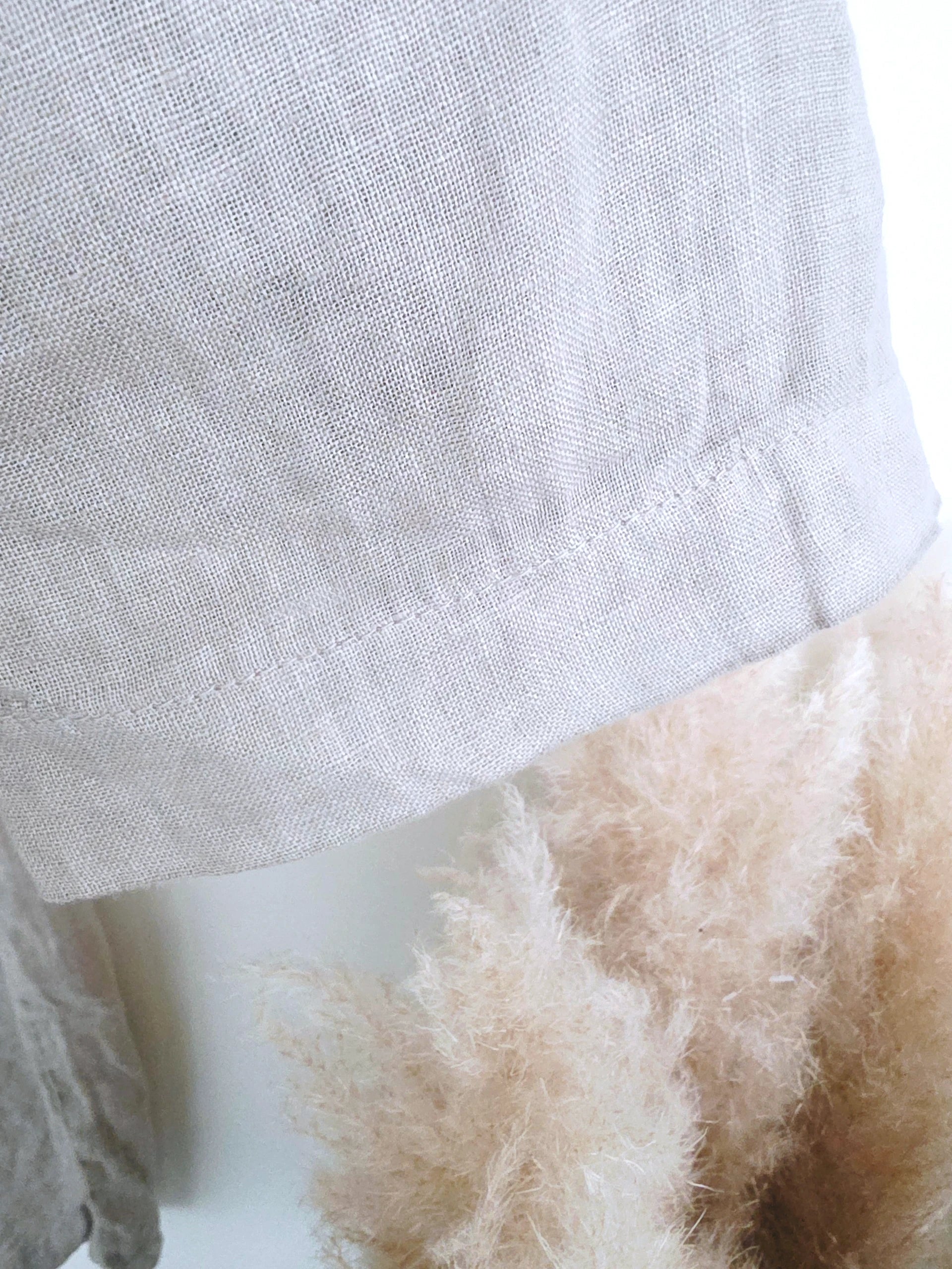 Pantalon taupe à bandes fluo