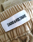 Short beige à bandes latérales