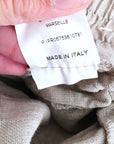 Pantalon taupe à bandes fluo