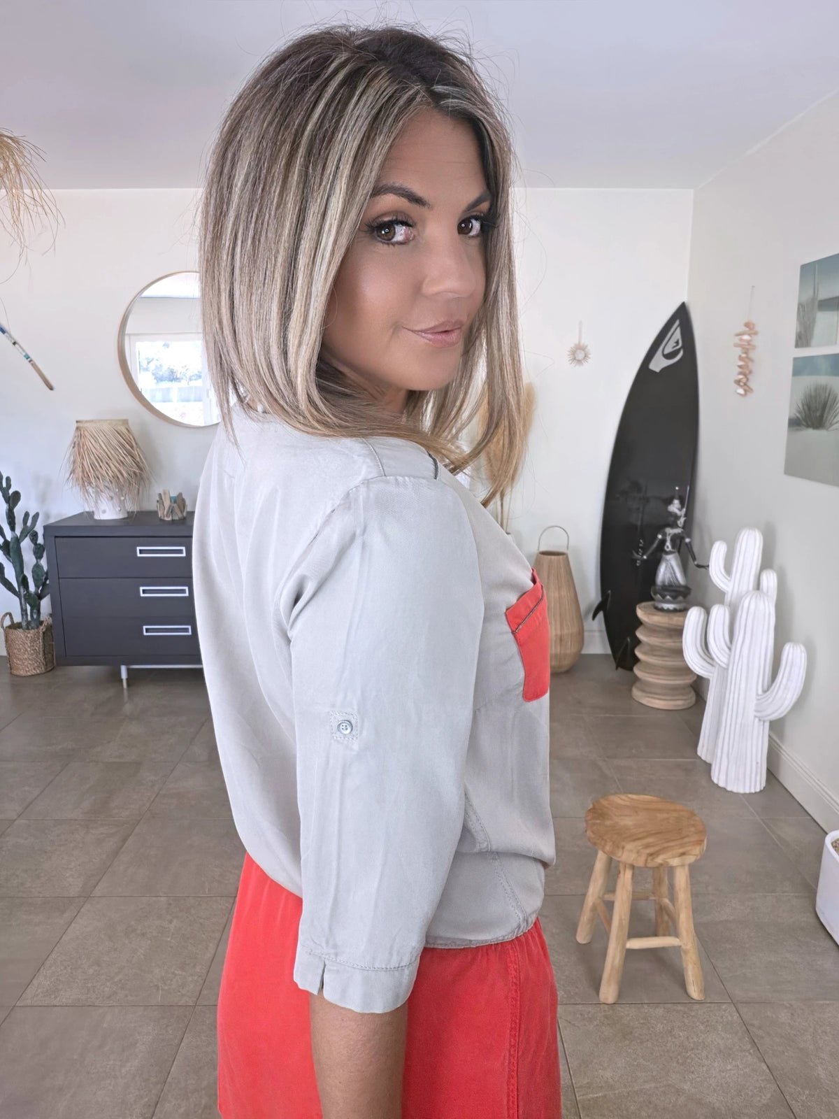 Robe casual-chic bicolore - 𝐌𝐚𝐫𝐢𝐧𝐚𝟒𝟒𝐟𝐚𝐦𝐢𝐥𝐲