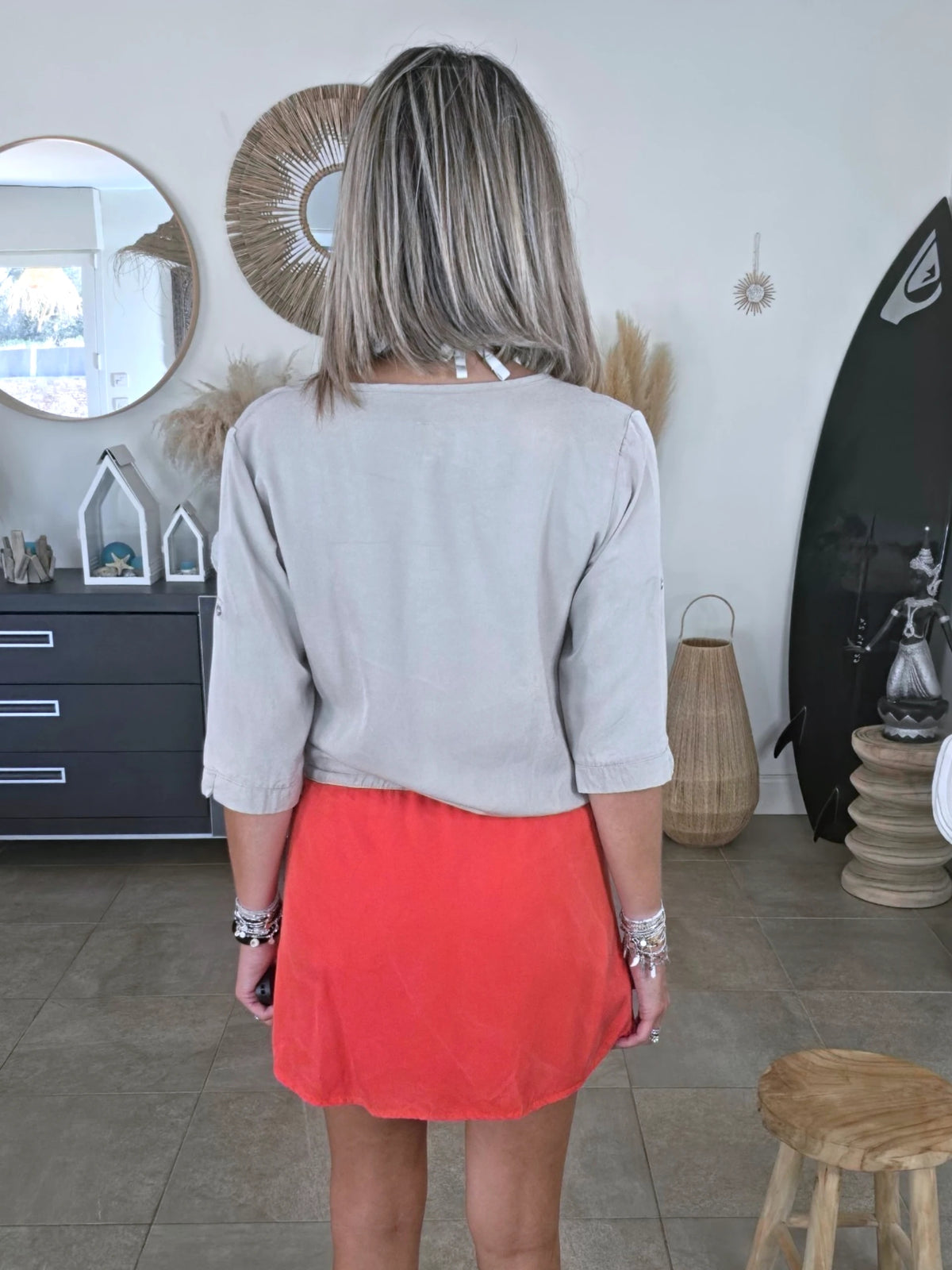 Robe casual-chic bicolore - 𝐌𝐚𝐫𝐢𝐧𝐚𝟒𝟒𝐟𝐚𝐦𝐢𝐥𝐲