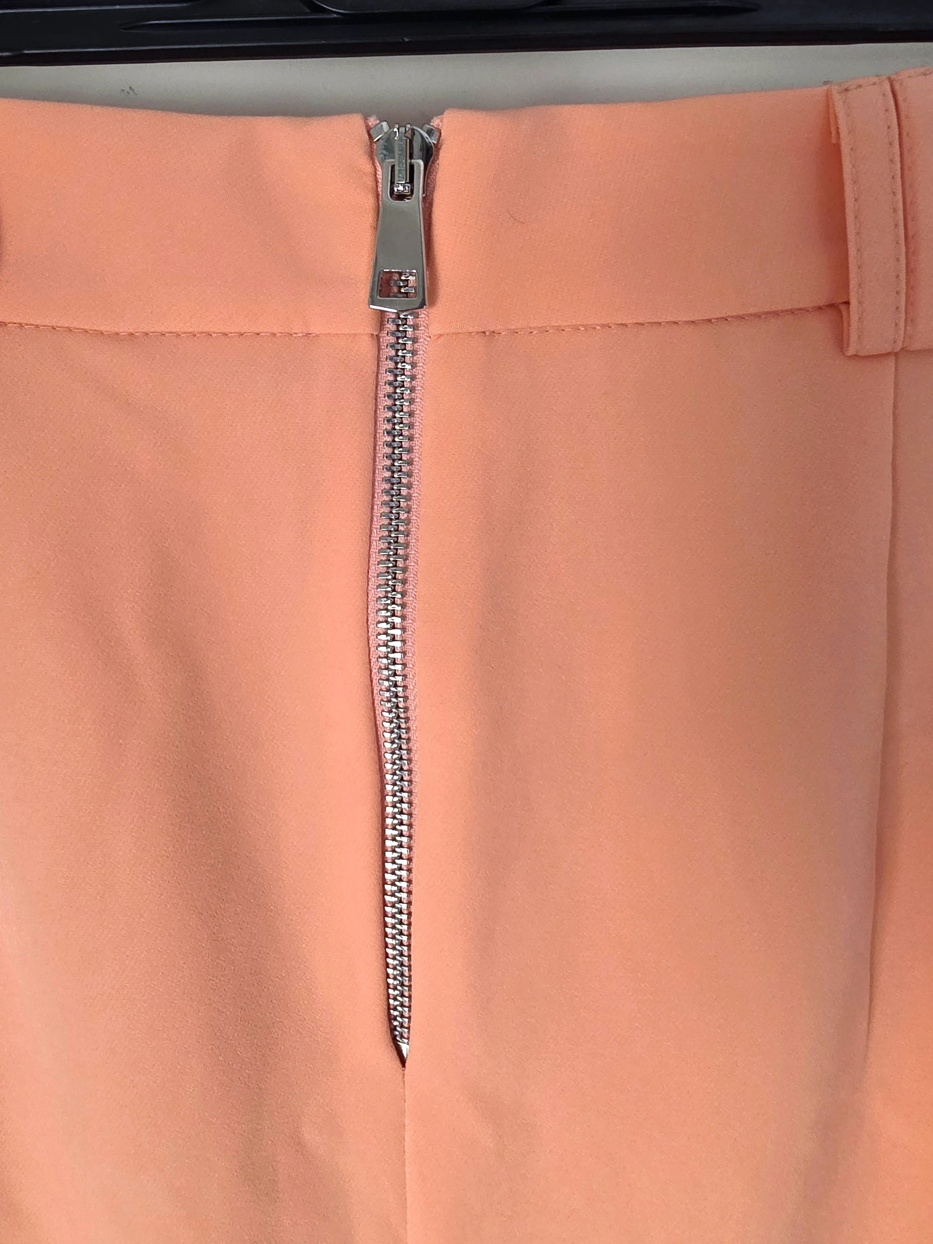 Jupe portefeuille saumon fluo