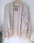 Veste beige en maille